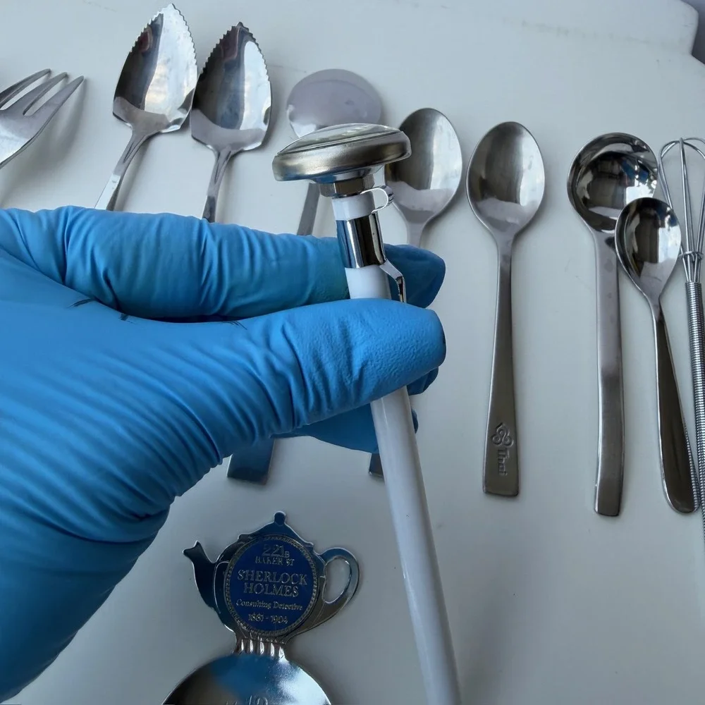 Vintage Noritake Thai Airways Flatware Lot Sherlock Holmes Spoon B-9